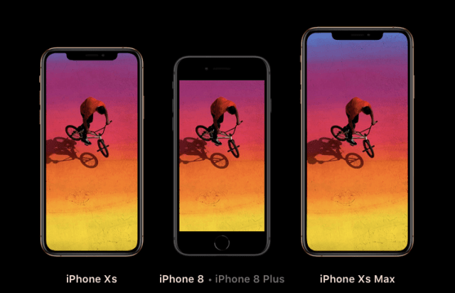 iPhoneXsとiPhone８サイズ